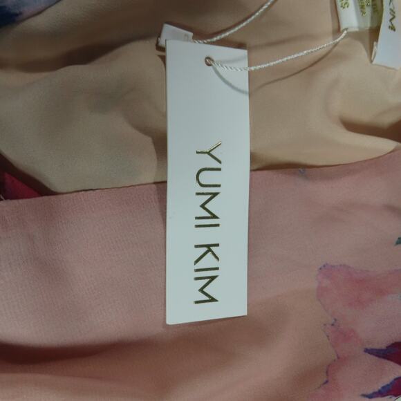 Yumi Kim Reminisce Midi Dress Forget Me Not Flush Keyhole Cut-Out Sz X-Small - Picture 5 of 11